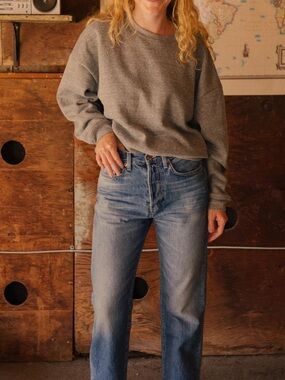 Hey Gang The Boxy Sweatshirt P.E. Grey sz 0 / NWOT